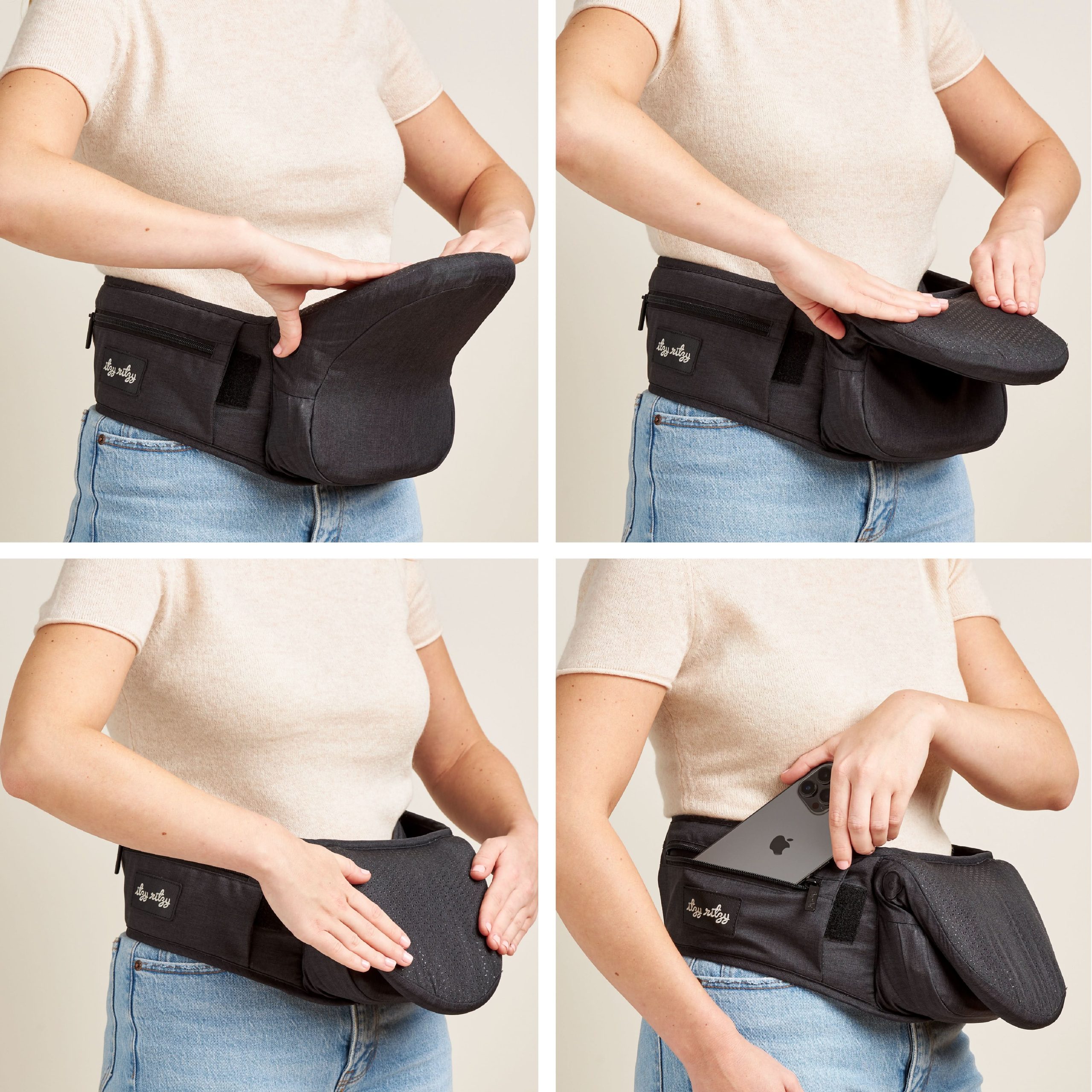 Itzy Hold & Fold™ Hip Seat Baby Carrier - Image 10