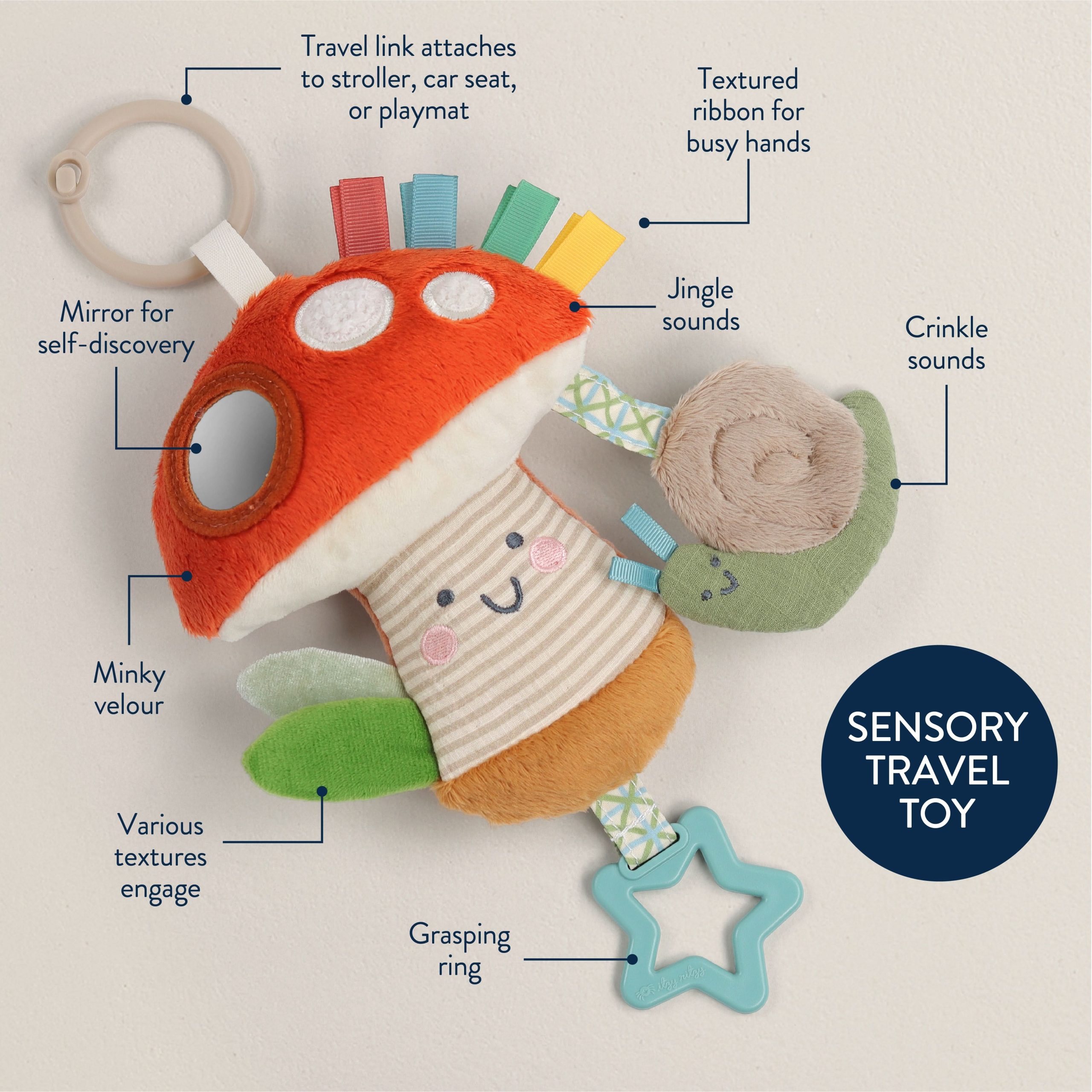Bitzy Traveler™ Developmental Sensory Toy - Image 3